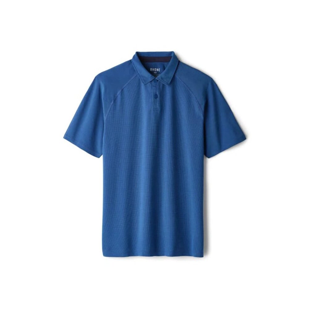RHONE Delta Pique Polo Color Blue Quartz Size Small